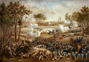 Kurz & Allison illustration of the Battle of Cold Harbor (Library of Congress)