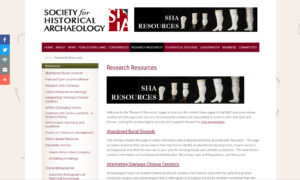 Society for Historical Archaeology (SHA)