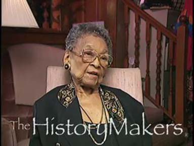 Screenshot of video interview of Pauline C. Morton