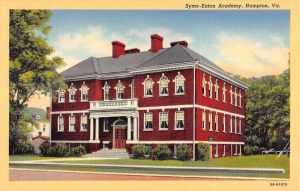 Syms-Eaton Academy in Hampton. (See Syms Free School marker text below.)