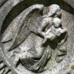Angel with child.