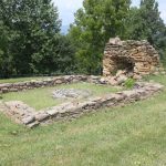 Ruins delineating a slave quarters