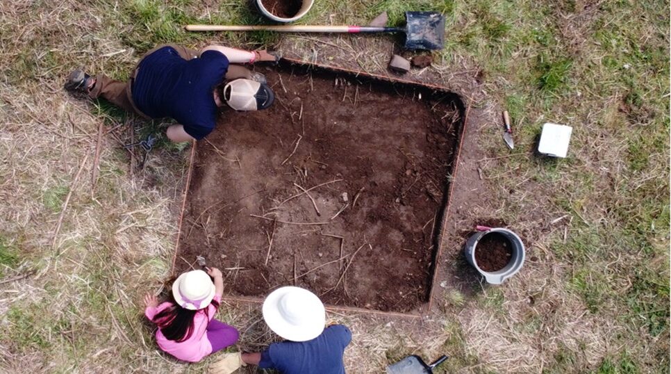 Archaeological dig in Virginia