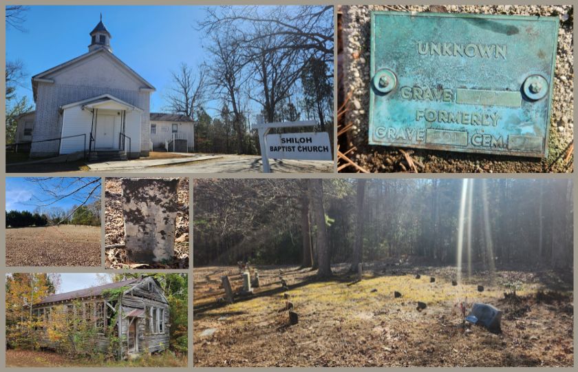 Buggs Island Lake cemeteries collage